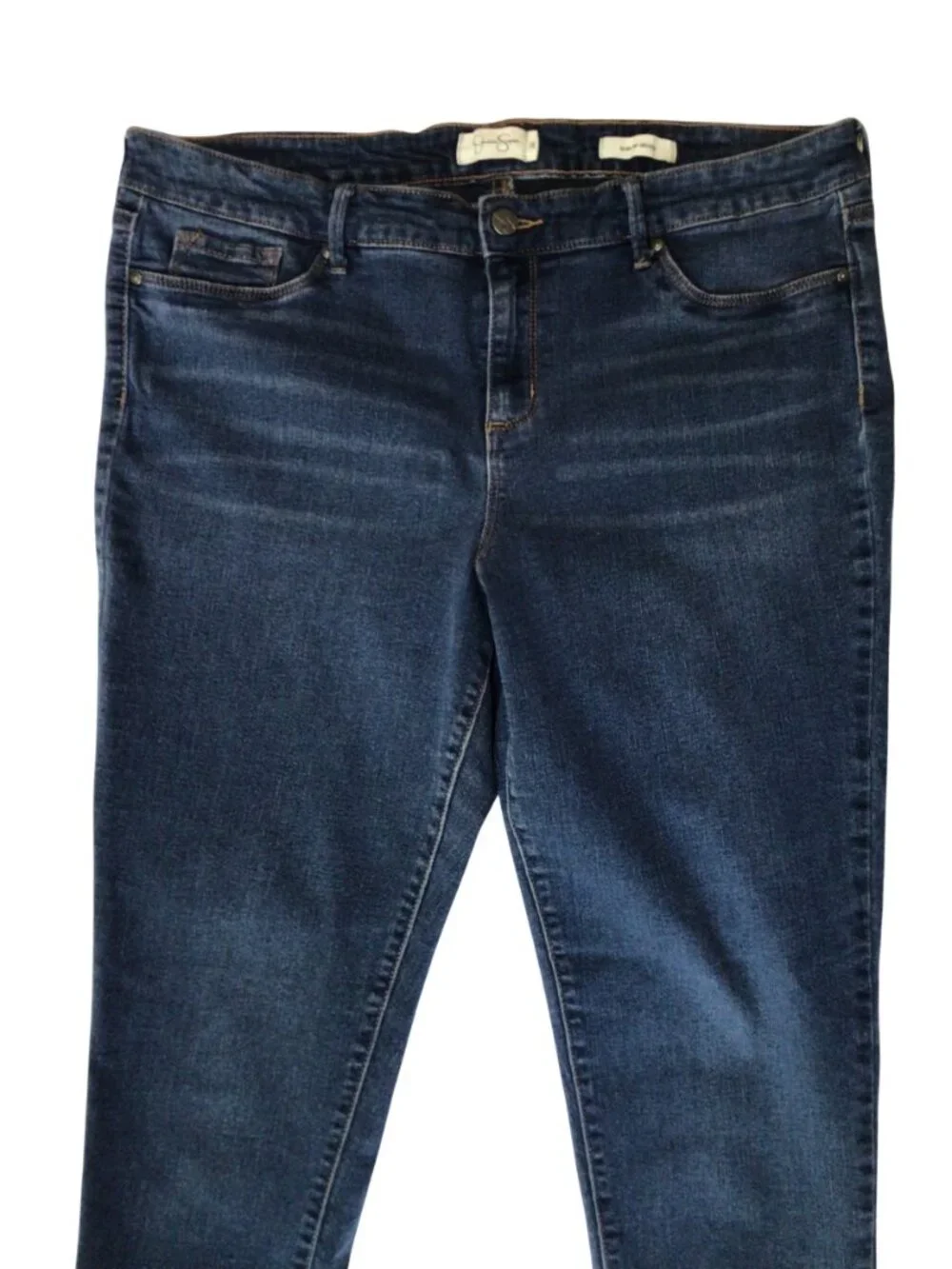 Jessica Simpson Jeans Women’s 16 Blue Kiss Me Skinny Denim Stretch Plus Size